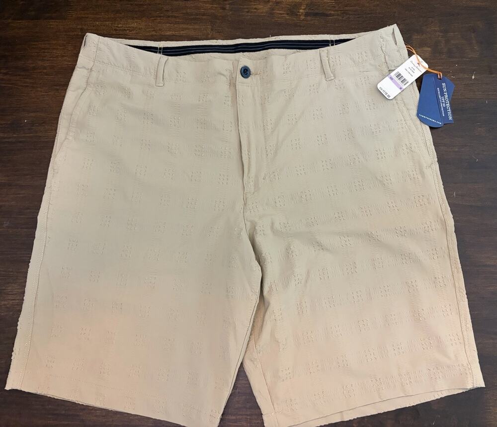 G36 NWT $110 Tommy Bahama On The Green Khaki Shorts Size 38 SPF